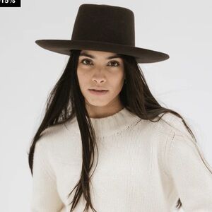 Gigi Pip Ty Dark Brown Felt Hat